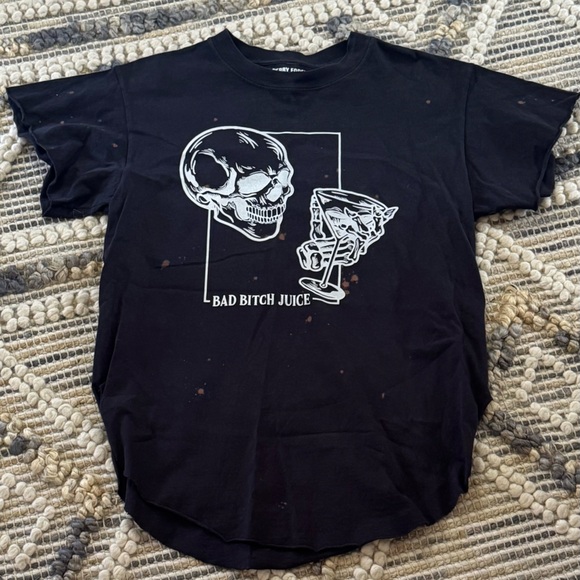 Pebby Forevee Tops - Pebby Forevee Skull Bad B****Juice Tee